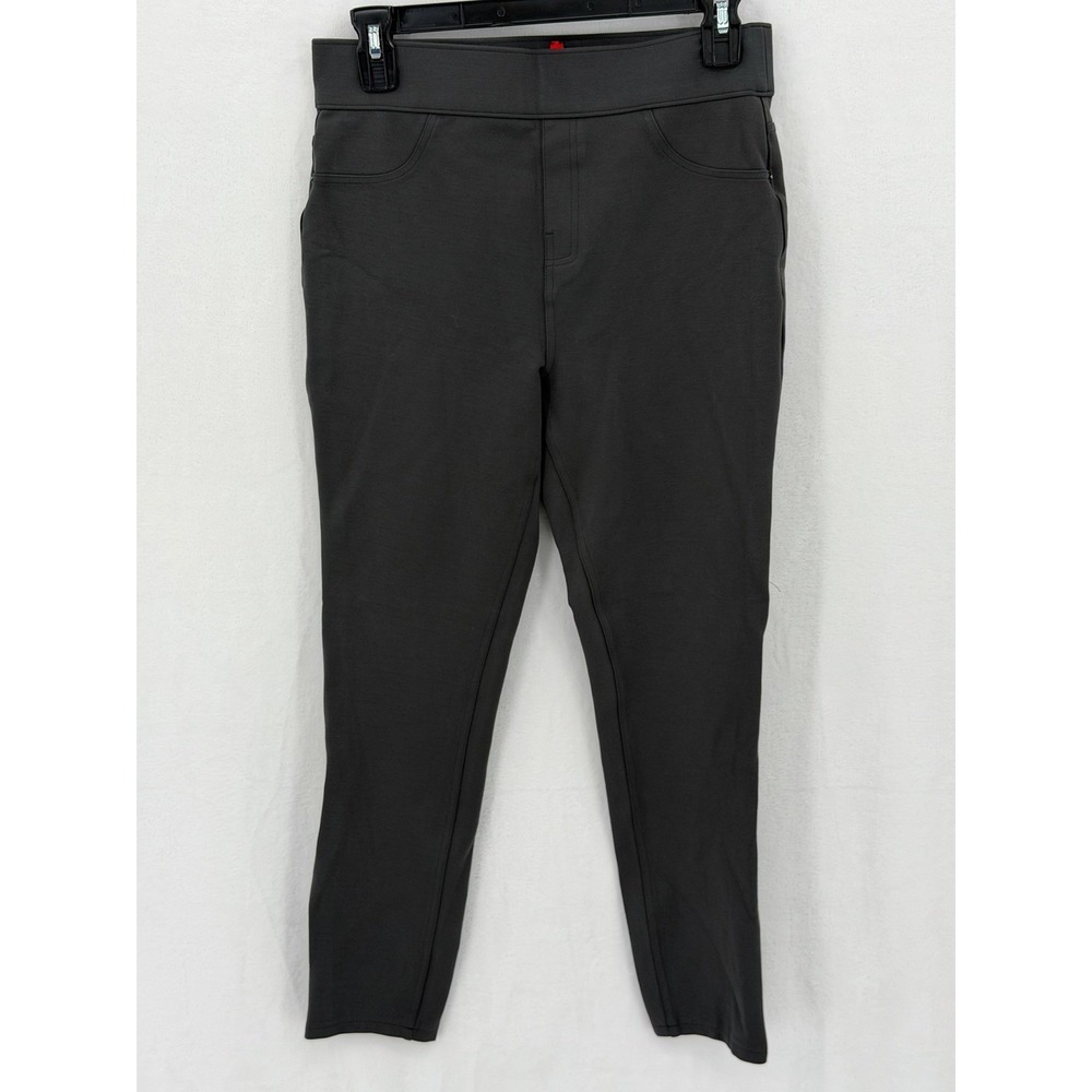 Spanx Pants Women Medium Gray The Perfect Ankle Pull On Ponte Knit Travel Office - Picture 1 of 10